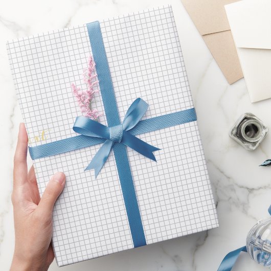 Moderner Schwarz-weißer Platz für benutzerdefinier Geschenkpapier