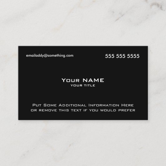 Moderner Schwarz-weißer QR-Code Visitenkarte (Vorderseite)