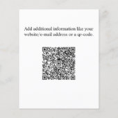 Moderner Schwarz-weißer Real Anwesen Agent kundens Flyer (Hinten)