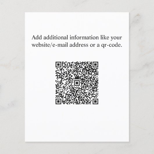 Moderner Schwarz-weißer Real Anwesen Agent kundens Flyer (Hinten)