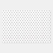 Moderner Schwarz-weißer Weihnachtsbaumurlaub Geschenkpapier Set (Vorderseite 3)