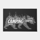 Moderner Schwarzbär Wandern Fußmatte (Vorderseite)