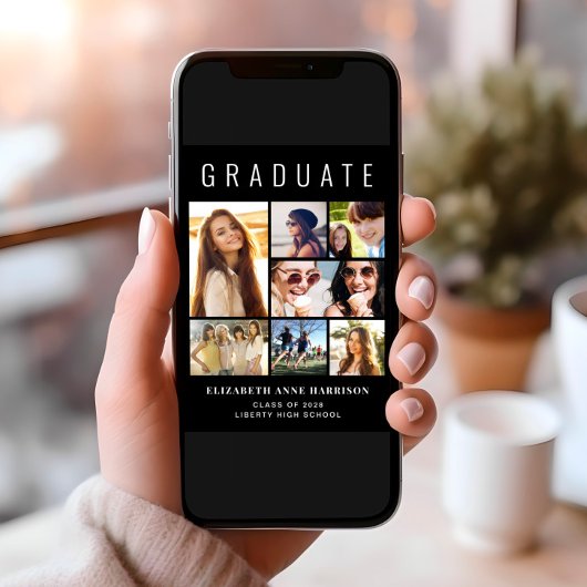 Moderner Schwarzer Abschluss