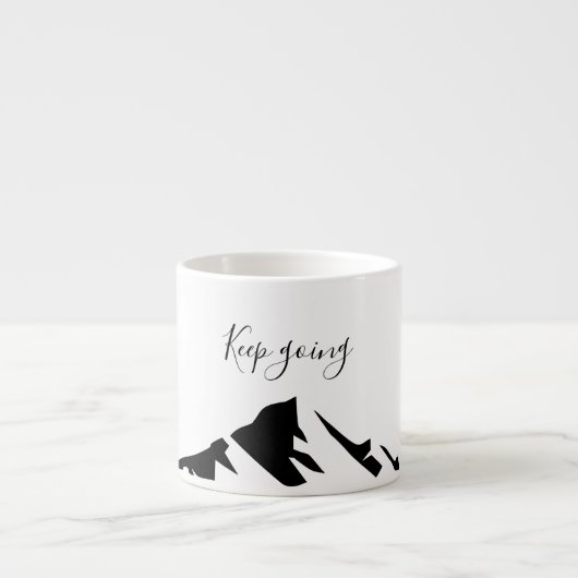 Moderner Schwarzer Behalt wird einfach Espressotasse (Vorderseite)