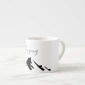 Moderner Schwarzer Behalt wird einfach Espressotasse (Vorderseite Rechts)