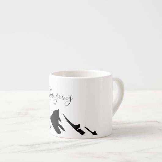 Moderner Schwarzer Behalt wird einfach Espressotasse (Vorderseite Rechts)