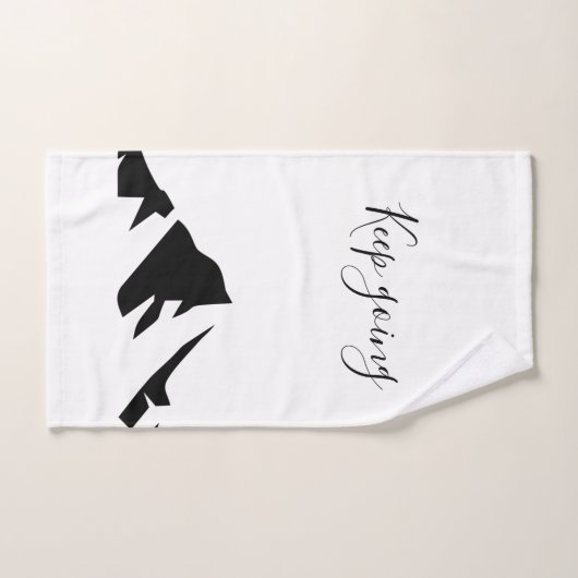 Moderner Schwarzer Behalt wird einfach Handtuch (Handtuch)