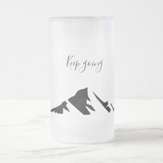 Moderner Schwarzer Behalt wird einfach Mattglas Bierglas (Mittel)