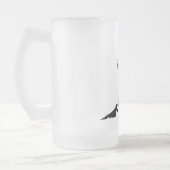 Moderner Schwarzer Behalt wird einfach Mattglas Bierglas (Links)