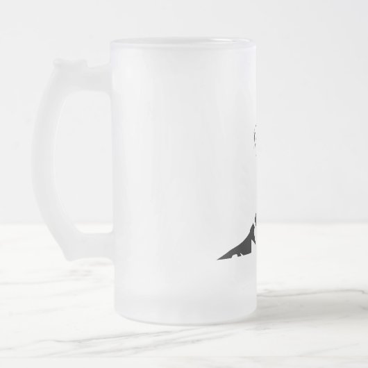 Moderner Schwarzer Behalt wird einfach Mattglas Bierglas (Links)