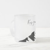 Moderner Schwarzer Behalt wird einfach Mattglastasse (Vorderseite Links)