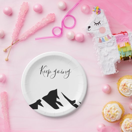 Moderner Schwarzer Behalt wird einfach Pappteller (Party)