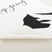 Moderner Schwarzer Behalt wird einfach Sherpadecke (3/4)