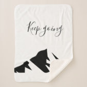 Moderner Schwarzer Behalt wird einfach Sherpadecke (Vorderseite)