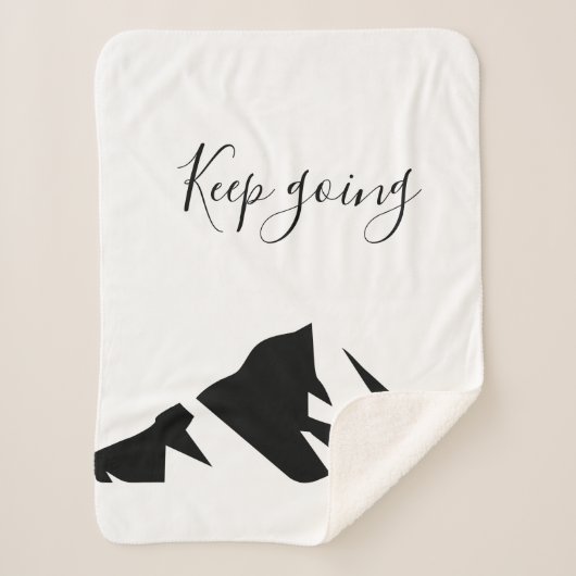 Moderner Schwarzer Behalt wird einfach Sherpadecke (Vorderseite)