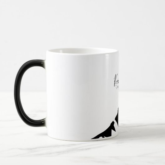 Moderner Schwarzer Behalt wird einfach Verwandlungstasse (Links)