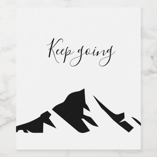 Moderner Schwarzer Behalt wird einfach Weinetikett (Einzelnes Label)