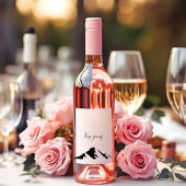 Moderner Schwarzer Behalt wird einfach Weinetikett