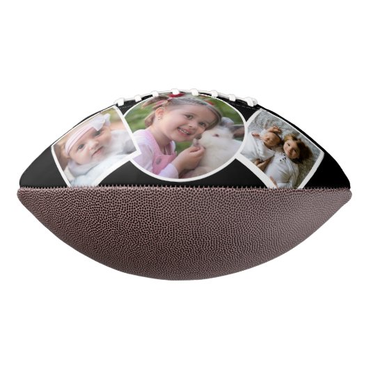 Moderner Schwarzer bester Vater je Foto Collage Fo Football (Gedreht 90)