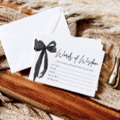 Moderner Schwarzer Bow-Abschluss - Ratgeber für We Begleitkarte