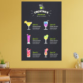 Moderner schwarzer Cocktail Leinwanddruck (Insitu (Wohnzimmer))