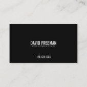 Moderner Schwarzer Druck Waschen des mobilen Autos Visitenkarte (Rückseite)