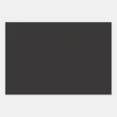 Moderner Schwarzer Dunkler Grauer Minimalistischer Geschenkpapier Set (Vorderseite 2)