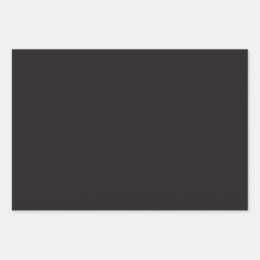 Moderner Schwarzer Dunkler Grauer Minimalistischer Geschenkpapier Set (Vorderseite 2)