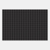 Moderner Schwarzer Dunkler Grauer Minimalistischer Geschenkpapier Set (Vorderseite)