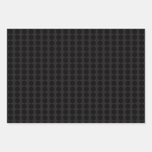 Moderner Schwarzer Dunkler Grauer Minimalistischer Geschenkpapier Set (Vorderseite)