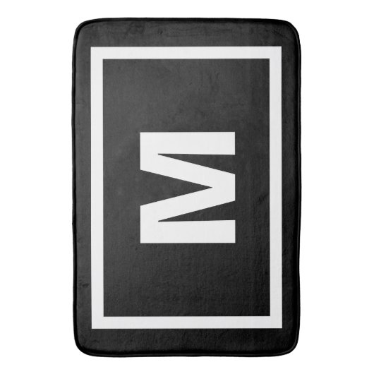 Moderner schwarzer einfacher weißer Rahmen-u. Badematte (Vorderseite Vertikal)