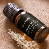 Moderner Schwarzer Essential Oil Dropper Flasche W