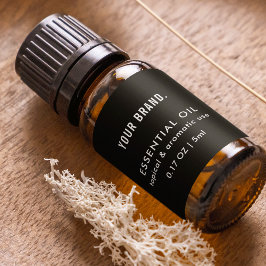 Moderner Schwarzer Essential Oil Dropper Flasche W