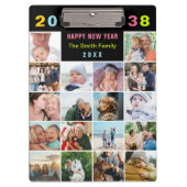 Moderner Schwarzer Familiensammler mit benutzerdef Klemmbrett (Vorderseite)