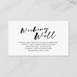 Moderner Schwarzer Farbminimalismus Schriftart, Wü Begleitkarte