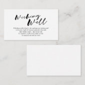 Moderner Schwarzer Farbminimalismus Schriftart, Wü Begleitkarte (Vorne/Hinten)