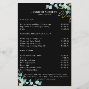 Moderner, schwarzer Flyer