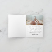 Moderner Schwarzer Foto Abschluss Dankeskarte (Innenseite)