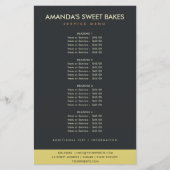 MODERNER, SCHWARZER, GELB-FOTO-PREISDIENST FLYER (Vorne)