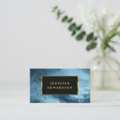 Moderner schwarzer Goldcode QR beruflich Visitenkarte (Stehend Vorderseite)