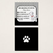 Moderner Schwarzer Hundelaufband Pet Sitter (Vorne & Hinten)