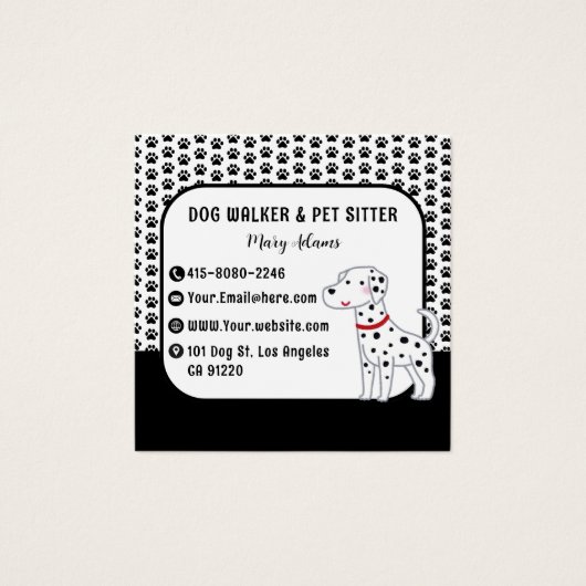 Moderner Schwarzer Hundelaufband Pet Sitter (Vorderseite)