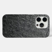 Moderner schwarzer Krokodil Case-Mate iPhone Hülle (Rückseite (Horizontal))