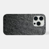 Moderner schwarzer Krokodil iPhone Hülle (Rückseite (Horizontal))