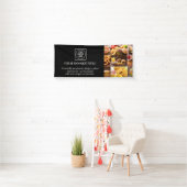 Moderner schwarzer maßgeschneiderter Event- Werbeb Banner (Insitu)