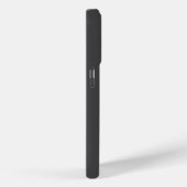 Moderner, schwarzer Minimal-Monogramm Case-Mate Case-Mate iPhone Hülle (Rückseite / Rechts)