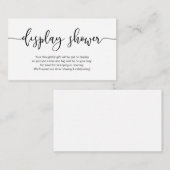 Moderner Schwarzer Minimalismus-Schriftart, Displa Begleitkarte (Vorne/Hinten)