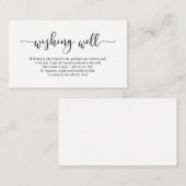 Moderner Schwarzer Minimalismus Schriftart, Hochze Begleitkarte (Vorne/Hinten)