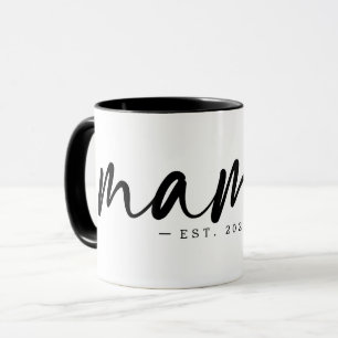 Moderner Schwarzer Osten, Jahr MAMA Weiß Tasse