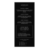 Moderner Schwarzer QR-Code Professional Consultant Werbekarte (Hinten)